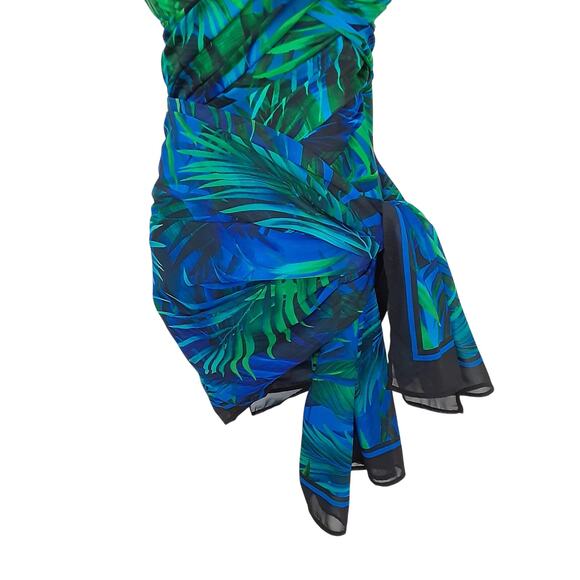 MiracleSuit Rock Solid Revele Underwire One Piece Swimsuit & Sheer Sarong Sz 16 - Picture 10 of 15